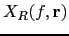 $ X_{R}(f,\mathbf{r})$