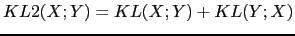 $\displaystyle KL2(X;Y) = KL(X;Y) + KL(Y;X)$